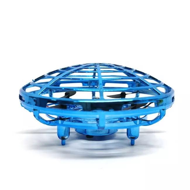 Drona OZN - jucarie pentru copii zburatoare - LED, cu acumulator - 11 x 11 x 4 cm