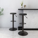 VidaXL Scaune de bar, 2 buc., negru, catifea