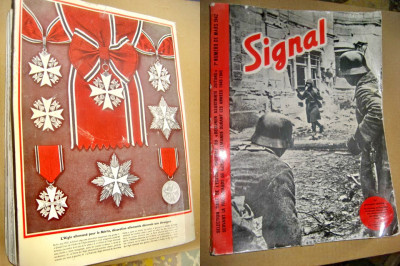 C69-SIGNAL Revista de propaganda al 3 lea REICH. Album retro nou 1973 franceza. foto