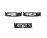 Lampa semnalizare laterala Bmw Seria 5, 1996-2004, montare fata, stanga=dreapta, fumuriu, transparent; fara suport becuri; Tuning, Depo, 63142496299