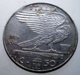 2.311 ITALIA WWII VITTORIO EMANUELE III 50 CENTESIMI 1939 USOR MAGNETICA EROARE, Europa