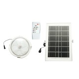 Plafoniera solara LED 150W, 6500K cu panou solar 6W, baterie LiFePO4 3600mAh, senzor miscare si telecomanda IP65 Breckner Germany