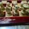 Set sah 32x32cm din lemn fag table joc de dame piese de sah rosu