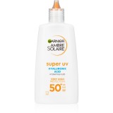 Garnier Ambre Solaire Super UV Hyaluronic Acid fluid protecție cu efect de hidratare SPF 50+ 40 ml