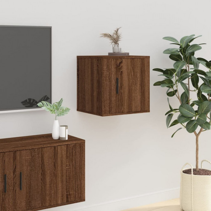 Dulap TV montat pe perete, stejar maro, 40x34,5x40 cm GartenMobel Dekor