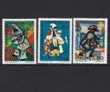 Italia 1974 - Desene de copii, arta, serie neuzata