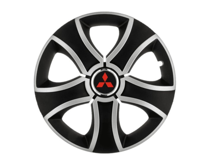 Set 4 Capace Roti pentru Mitsubishi, model BIS II Gray, R13