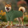 Pelerina de ploaie cu gluga pentru caini Navaris, impermeabila, M, verde, NAV000039UR006C