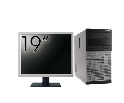 Pachet Calculator Second Hand DELL Optiplex 9020 Tower, Intel Core i5-4570 3.20GHz, 8GB DDR3, 240GB SSD + Monitor 19&amp;amp;quot; NewTechnology Media foto