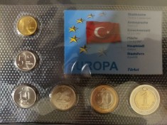 Seria completata monede - Turkey 2005 , 6 monede