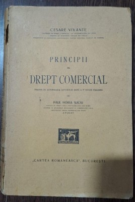 PRINCIPII DE DREPT COMERCIAL - CESARE VIVANTE foto