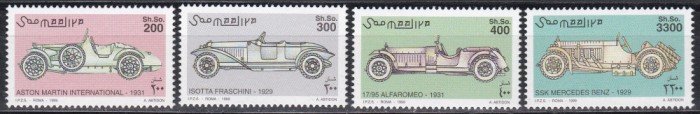 Somalia 1999 - Autovehicule istorice, MNH