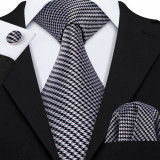 Set cravata + batista + butoni - matase - model 332