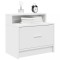 vidaXL Noptiere cu sertar 2 buc Alb 51x31x47 cm 858669