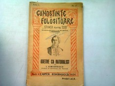 GOETHE CA NATURALIST - I. SIMIONESCU foto