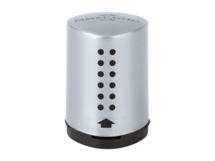 Ascutitoare plastic simpla cu container mini grip 2001 gri Faber-Castell