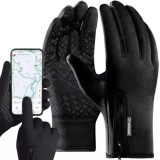 Manusi tactile XL, universale, material antialunecare, 22x10 cm, negru
