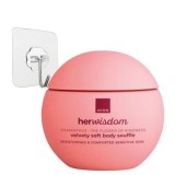 Cumpara ieftin Set cadou roz Avon HerWisdom Osmanthus, souffle corp 180 ml, textura catifelata, aroma florala fructata, cuier transparent 5.6 x 5.6 cm autoadeziv