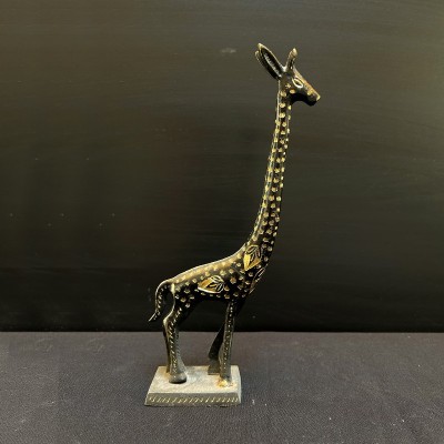 Statuetă girafă din Bronz India foto