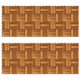 Set dale din lemn de acacia, 30 x 30 cm, 20 buc., vidaXL