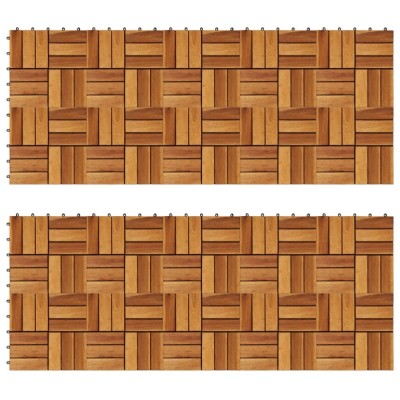 Set dale din lemn de acacia, 30 x 30 cm, 20 buc. foto