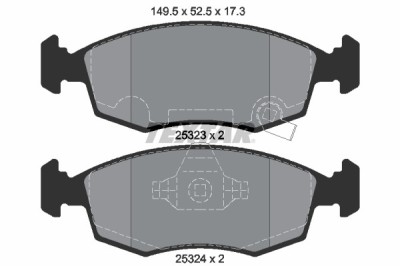 TEXTAR 2532301 Q+ set placute frana,frana disc foto