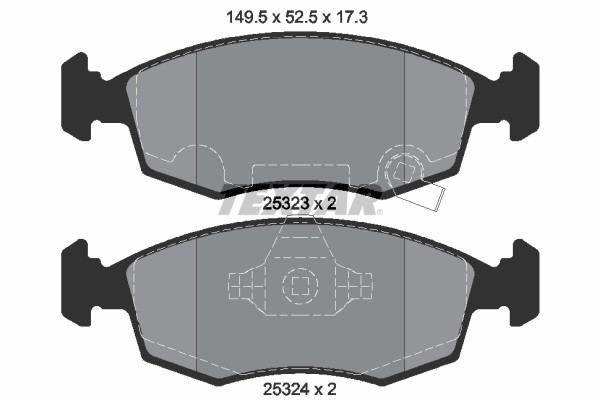 TEXTAR 2532301 Q+ set placute frana,frana disc