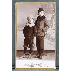 ATELIER FOTO REMBRANDT POZNAN , FOTOGRAFIE TIP C.D.V. , SFARSITUL SEC. XX