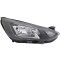Far FORD FOCUS, 04.2018-, TYC, fata, partea stanga, cu &amp;#39;lumina de zi&amp;#39; tip LED;tip bec H1+H7+PY21W; electric; negru; cu motor;