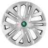 Set 4 Capace Roti 15 inchi (R15) Raven Gri, pentru Skoda Verde, Autohelix MSA