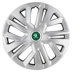 Set 4 Capace Roti 14 inchi (R14) Raven Gri Compatibile Cu Skoda Verde