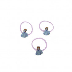 Set 3 elastice de par pentru fetite NN ELP26, Multicolor foto