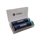 Set 2 acumulatori 18650, 2600 mAh, 3.7V, Li-Ion, Xtar