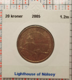 Danemarca 20 kroner 2005 - Nolsoy Lighthouse - km 901 - G011, Europa