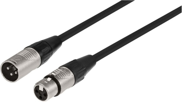 Cablu XLR m-t 2m negru semnal Rean