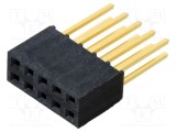 Conector şiruri pini mamă PIN 10 2,54mm aurit THT SAMTEC