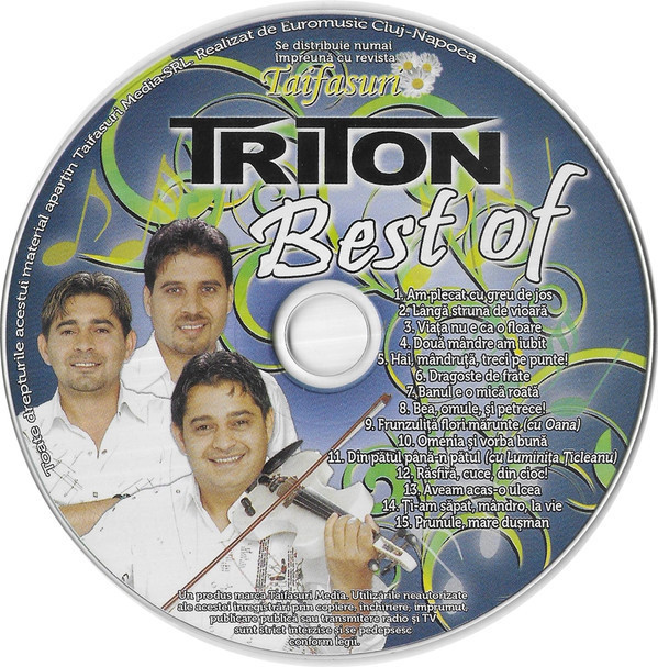CD TriTon &lrm;&ndash; Best Of, original, la plic de h&acirc;rtie