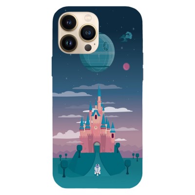 Husa compatibila cu Apple iPhone 12 Pro Max, Viceversa, model Death Star Disney castle, Silicon, TPU foto
