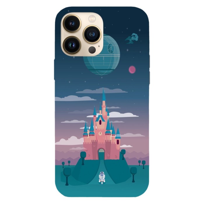 Husa compatibila cu Apple iPhone 12 Pro Max, Viceversa, model Death Star Disney castle, Silicon, TPU