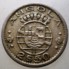 7.202 ANGOLA COLONIE PORTUGHEZA 2,5 ESCUDOS 1967