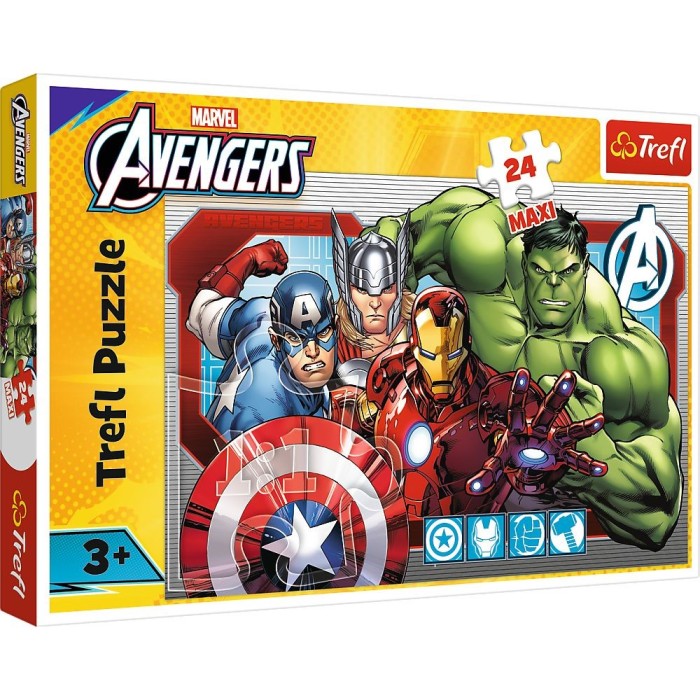 Puzzle trefl 24 maxi marvel razbunatorii intotdeauna just