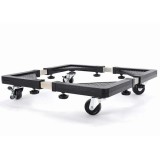 Cumpara ieftin Suport Mobil Reglabil cu Roti Frigider/Masina Spalat, Extensibil 43.5-66cm, Anti-rugina, 200kg