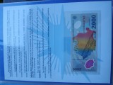 SET NUMISMATIC BACNOTA BACNOTA ECLIPSA 2000,Din primele 4000 de bucati