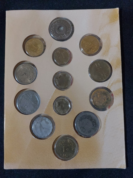 Seria completata monede - Egipt, 13 monede UNC