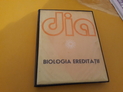 DIAPOZITIVE BIOLOGIA EREDITATII ALEXANDRINA MIHAILESCU 5 FILE,60 BUCATI foto