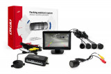 Senzori parcare spate cu camere video HD-301-IR si display TFT 4,3inch, 12V, senzori negru AutoDrive ProParts