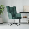 VidaXL Scaun de relaxare, verde &icirc;nchis, catifea 328097