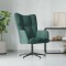vidaXL Scaun de relaxare, verde &icirc;nchis, catifea 328097