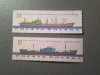 2 Timbre Polonia 1961 - Vapoare , val.1.55z nestamp. , si val.3.40z stampilat, Nestampilat