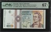 Bancnota 1000 Lei 1991 CU PUNCT, PMG 67 UNC, Rara! Bancnota Gradata Colectionari
